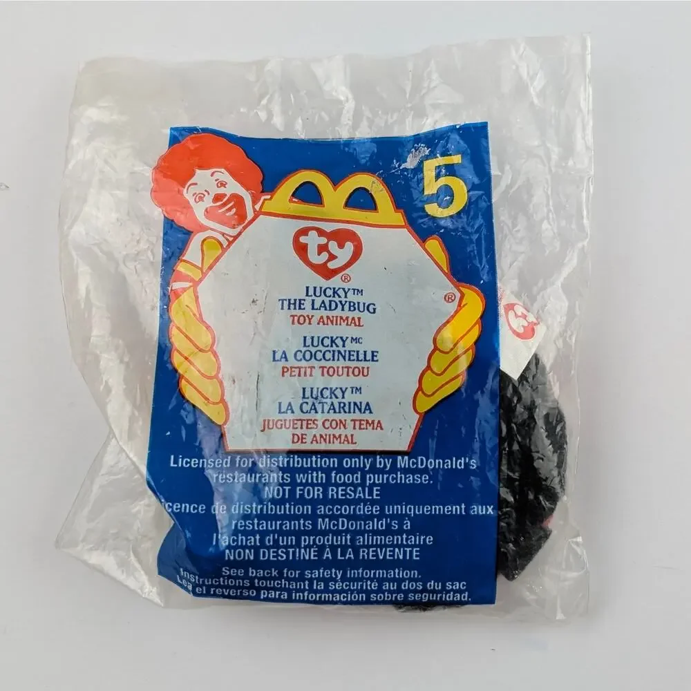 7 Sealed McDonald's TY Teenie Beanie Babies 1998-2000 Mixed Lot